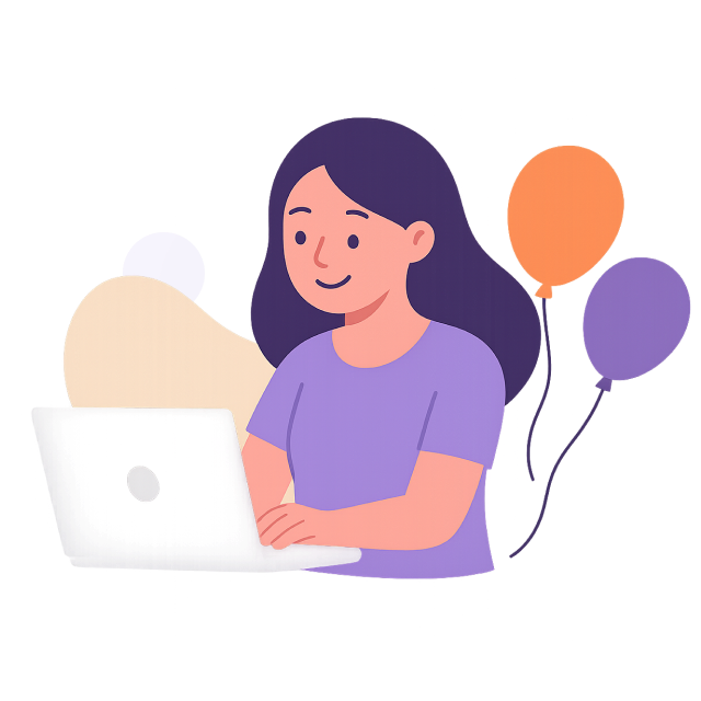 Mãe planejando e organizando festa infantil