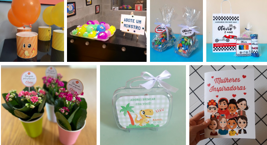 Tipos diferentes de lembrancinhas personalizadas